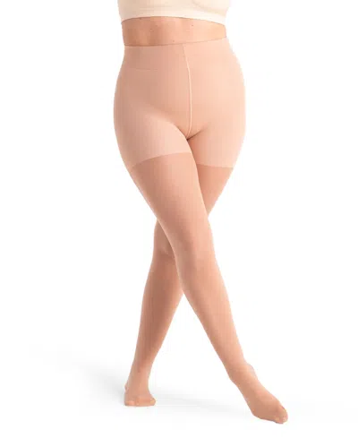 Shapermint Essentials Women's Ultra-resistant Shaping Tights 31048 In Latte