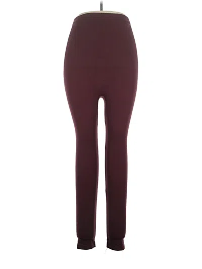 Pre-owned Shapermint Leggings In Burgundy