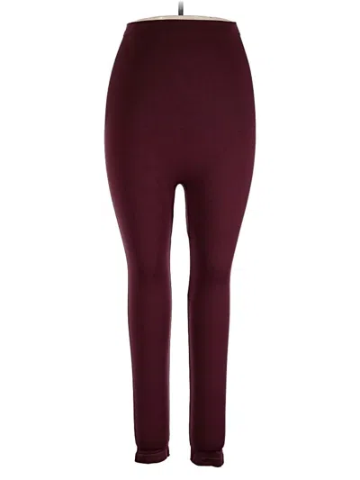 Pre-owned Shapermint Leggings In Burgundy