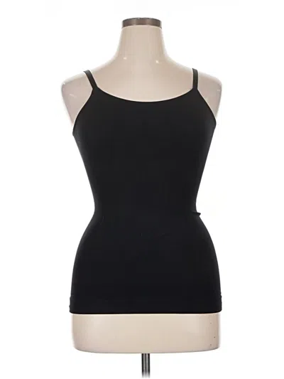 Pre-owned Shapermint Sleeveless Top Black Halter Neckline Tops