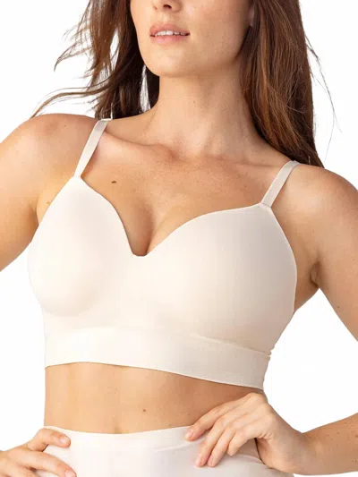 Shapermint Supportive Comfort Wireless Shaping Bra In Chai In Neutral