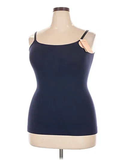 Shapermint Tank Top Blue Strapless Neckline Tops