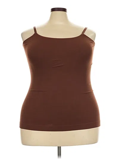 Pre-owned Shapermint Tank Top Brown Strapless Neckline Tops