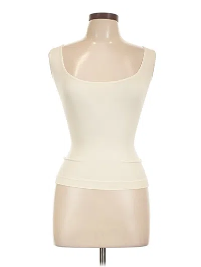 Pre-owned Shapermint Tank Top Ivory Strapless Neckline Tops In White
