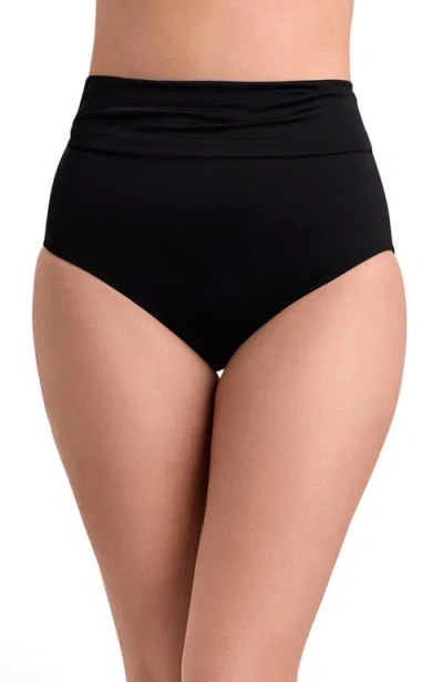 Shapesolver Astrid High Waist Swim Brief In Black