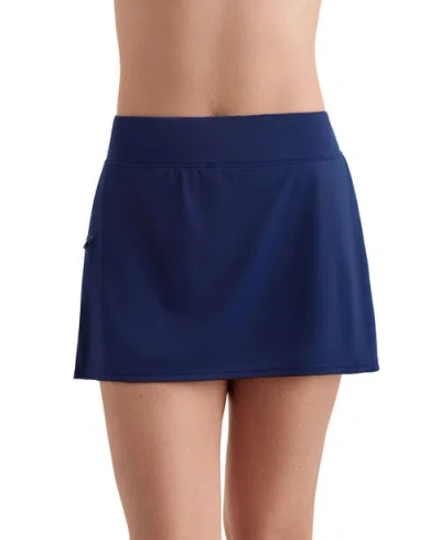 SHAPESOLVER SHAPESOLVER SIDE ZIPPER POCKET HIPSTER SWIM SKORT