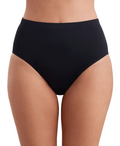 Shapesolver Sport By Mimi Flamingo Women's Basic Swim Briefs In Black
