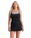 Shapesolver Sport Skirted Runaround Chlorine Resistant One-piece Swimsuit