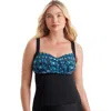 Shapesolver Sport Twist Bra Chlorine Resistant Tankini Swimsuit Top
