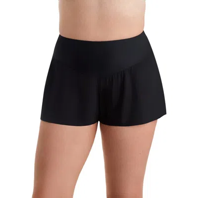 Shapesolver Sport Vee Band Chlorine Resistant Flare Swim Short In Multi