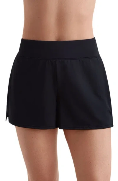 Shapesolver Swim Hipster Plus Size Short In Black
