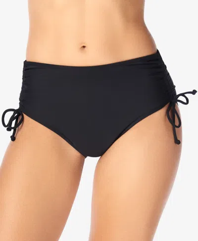 Shapesolver Women's Adjustable Leg Swim Brief In Black