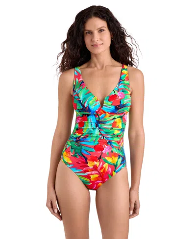 SHAPESOLVER WOMEN'S MONROE UNDERWIRED ONE-PIECE SWIMSUIT