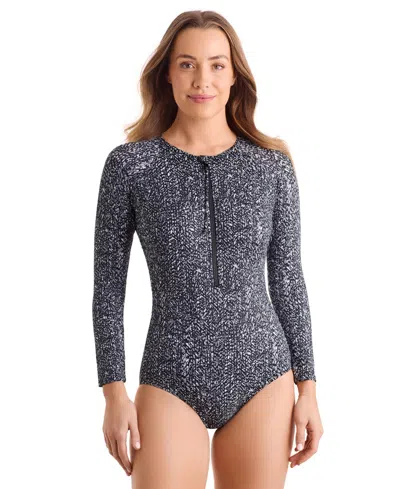 Shapesolver Women's Sport Paddle Board One-piece Swimsuit In Gray