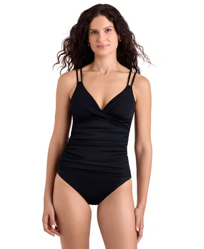 Shapesolver Women's Tessa Underwire Tankini Top In Black