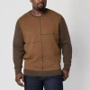 Shaquille O'neal Xlg Big And Tall Mens Crew Neck Long Sleeve Pullover Sweater In Brown