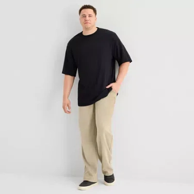 Shaquille O'neal Xlg Double Knit Mens Classic Fit Big And Tall Track Pant In Brown