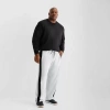 Shaquille O'neal Xlg Double Knit Mens Classic Fit Big And Tall Track Pant In White