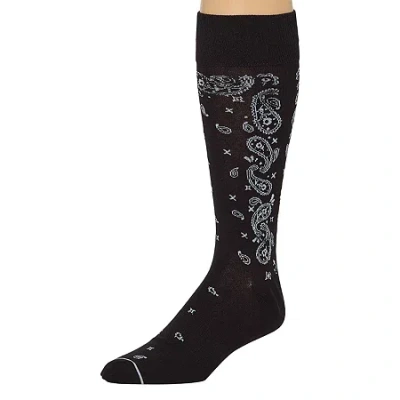Shaquille O'neal Xlg Dress Mens 1 Pair Big And Tall Crew Socks In Black
