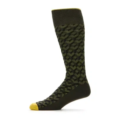 Shaquille O'neal Xlg Dress Mens 1 Pair Big And Tall Crew Socks In Green