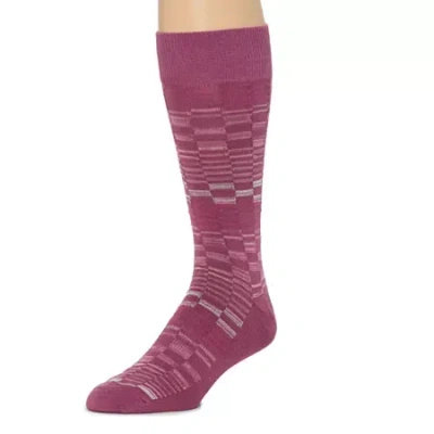 Shaquille O'neal Xlg Dress Mens Crew Socks In Pink