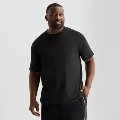 Shaquille O'neal Xlg Elevated Mens Crew Neck Short Sleeve Quick Dry Active Athletic T-shirt In Black