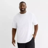Shaquille O'neal Xlg Elevated Mens Crew Neck Short Sleeve Quick Dry Active Athletic T-shirt In White