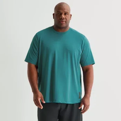 Shaquille O'neal Xlg Elevated Mens Crew Neck Short Sleeve Quick Dry Active T-shirt In Green