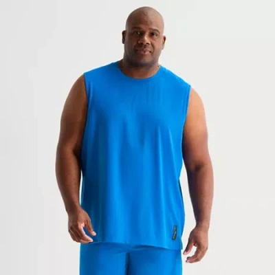 Shaquille O'neal Xlg Elevated Mens Crew Neck Sleeveless Muscle T-shirt In Blue