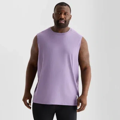 Shaquille O'neal Xlg Elevated Mens U Neck Sleeveless Athletic Muscle T-shirt In Purple