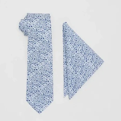 Shaquille O'neal Xlg Floral Tie Set In Blue