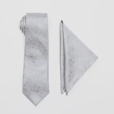 Shaquille O'neal Xlg Floral Tie Set In Gray