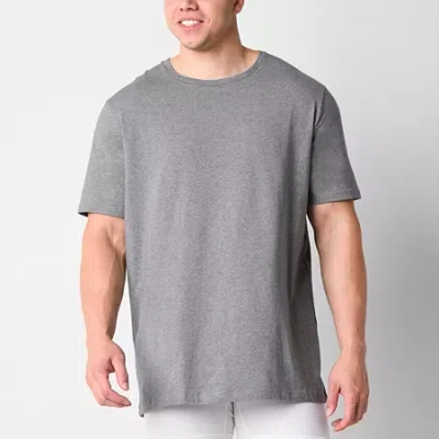 Shaquille O'neal Xlg Heiq Mens 3 Pack Short Sleeve Crew Neck T-shirt Big In Gray