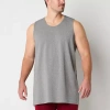 Shaquille O'neal Xlg Heiq Mens Crew Neck Sleeveless 3 Pack Big And Tall Tank In Gray