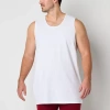 Shaquille O'neal Xlg Heiq Mens Crew Neck Sleeveless 3 Pack Big And Tall Tank In White