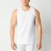 Shaquille O'neal Xlg Heiq Mens Crew Neck Sleeveless 3 Pack Tall Tank In White