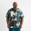 Shaquille O'neal Xlg Knit Oversized Mens Crew Neck Short Sleeve Active Big And Tall T-shirt In Green