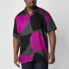 Shaquille O'neal Xlg Lightweight Mens Short Sleeve Classic Fit Big And Tall Button-down Shirt In Multi