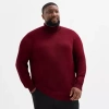 Shaquille O'neal Xlg Marl Big And Tall Mens Turtleneck Long Sleeve Pullover Sweater In Multi