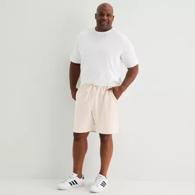 Shaquille O'neal Xlg Mens 8" Big And Tall Active Pull-on Short In Sand