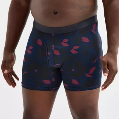 Shaquille O'neal Xlg Mens Big And Tall Boxer Briefs 362988 In Blue