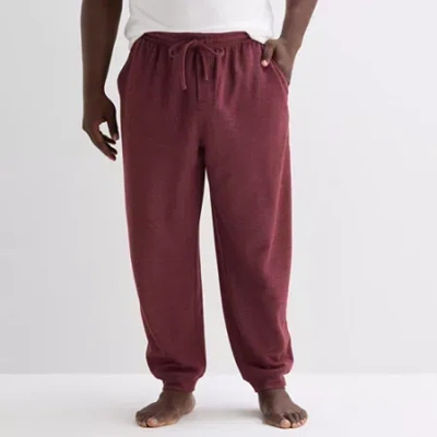 Shaquille O'neal Xlg Mens Big And Tall Pajama Pants In Burgundy