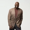 Shaquille O'neal Xlg Mens Big And Tall Plaid Stretch Fabric Classic Fit Sport Coat In Brown