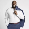Shaquille O'neal Xlg Mens Big & Tall Regular Fit Stretch Fabric Long Sleeve Dress Shirt In Multi
