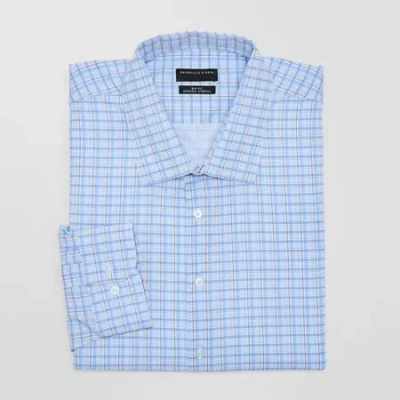 Shaquille O'neal Xlg Mens Big & Tall Regular Fit Stretch Fabric Long Sleeve Pattern Dress Shirt In Multi