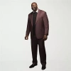 Shaquille O'neal Xlg Mens Big And Tall Stretch Fabric Classic Fit Flat Front Suit Pant In Multi