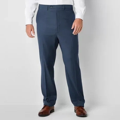 Shaquille O'neal Xlg Mens Big And Tall Stretch Fabric Regular Fit Flat Front Suit Pant In Animal Print