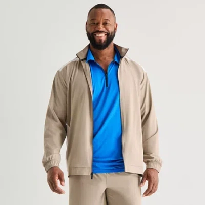 Shaquille O'neal Xlg Mens Big And Tall Wicked Track Jacket In Neutral