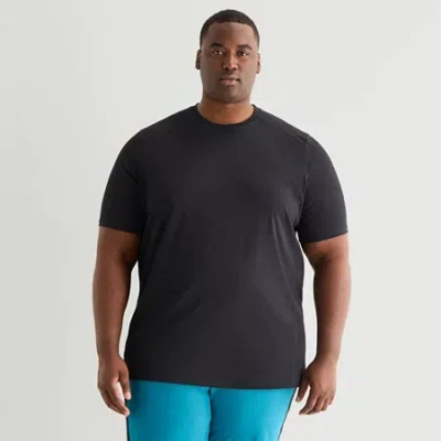 Shaquille O'neal Xlg Mens Crew Neck Short Sleeve Big And Tall T-shirt In Black