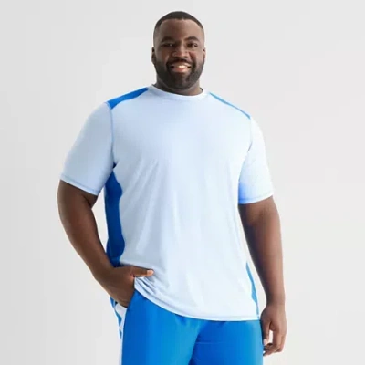 Shaquille O'neal Xlg Mens Crew Neck Short Sleeve Big And Tall T-shirt In Blue